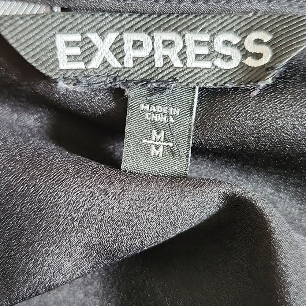 Express Black Oversized Dolman Sleeve Blouse W/ Black Sequins, M - Picture 6 of 10